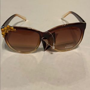 2 for $30 yellow sunglasses with rhinestones